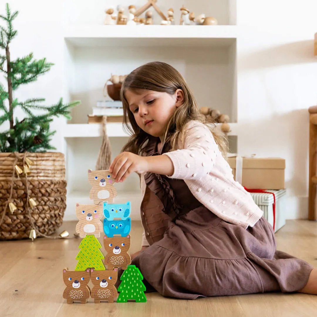 HABA Wooden Toys|2 Years < Forest Friends Stacking Toy