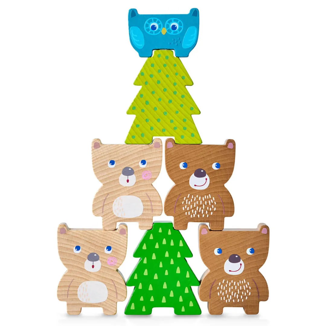 HABA Wooden Toys|2 Years < Forest Friends Stacking Toy