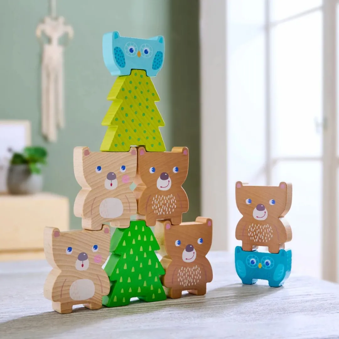 HABA Wooden Toys|2 Years < Forest Friends Stacking Toy