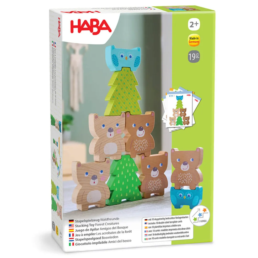 HABA Wooden Toys|2 Years < Forest Friends Stacking Toy