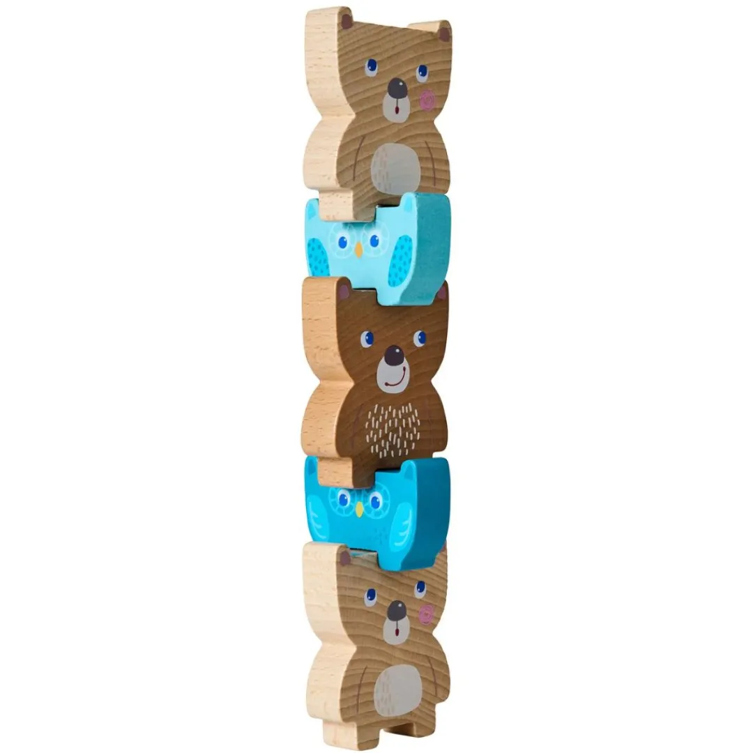 HABA Wooden Toys|2 Years < Forest Friends Stacking Toy