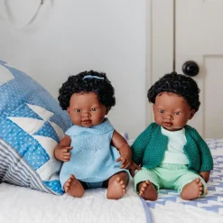 Miniland Dolls|4 Years < Forest Green Doll Outfit - 15"