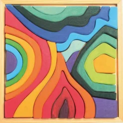 Grimm's Spiel u0026 Holz Wooden Toys|Puzzles < Four Elements Wooden Puzzle - Small
