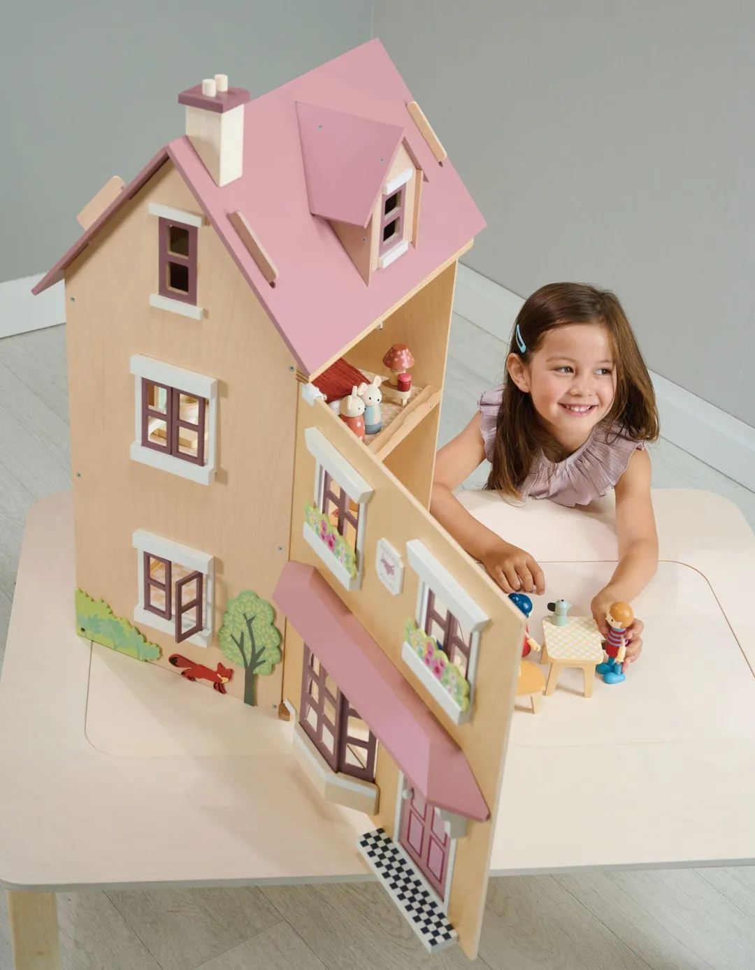 Tender Leaf Dollhouses|Wooden Toys < Foxtail Villa Wooden Dollhouse