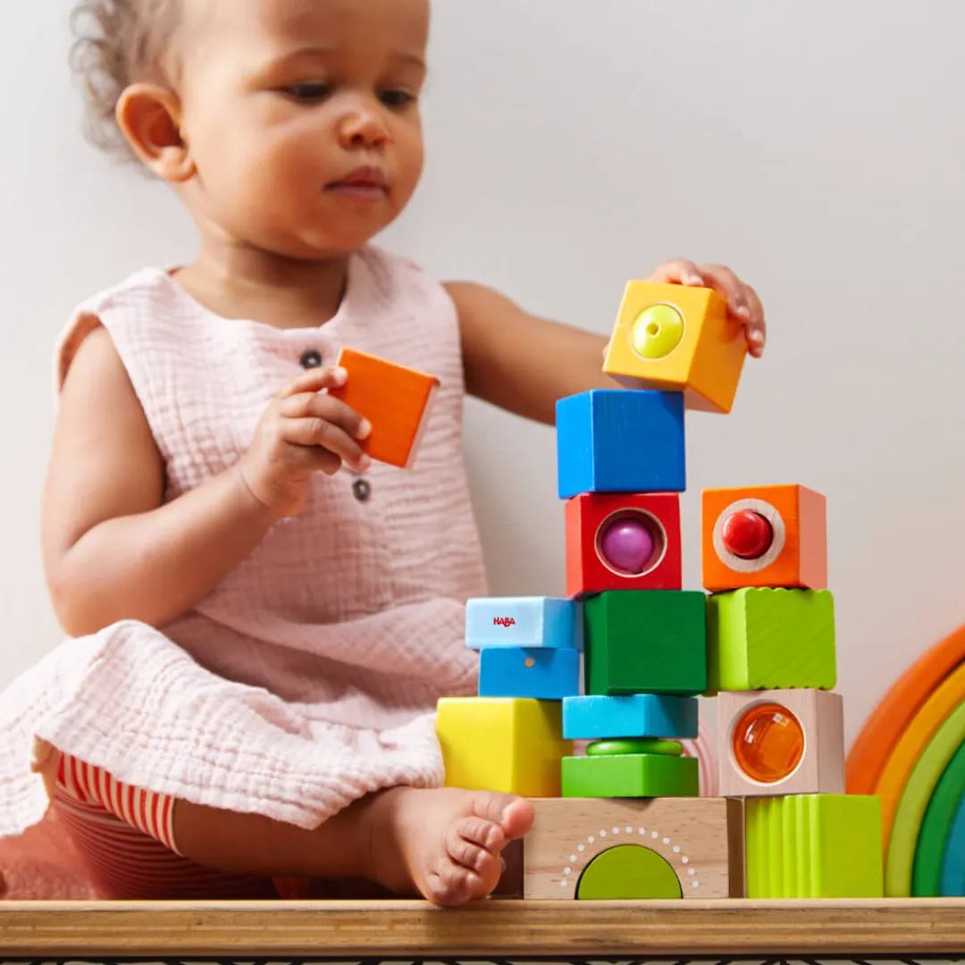 HABA 12-24 Months|Wooden Toys < Fun with Sounds Wooden Discovery Blocks