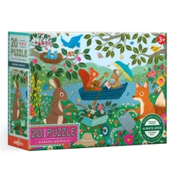 eeBoo Puzzles|4 Years < Garden Animals 20 Piece Puzzle