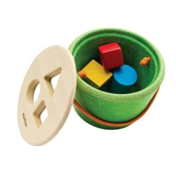 PlanToys Early Learning|Wooden Toys < Geo Shape Sorter Bucket