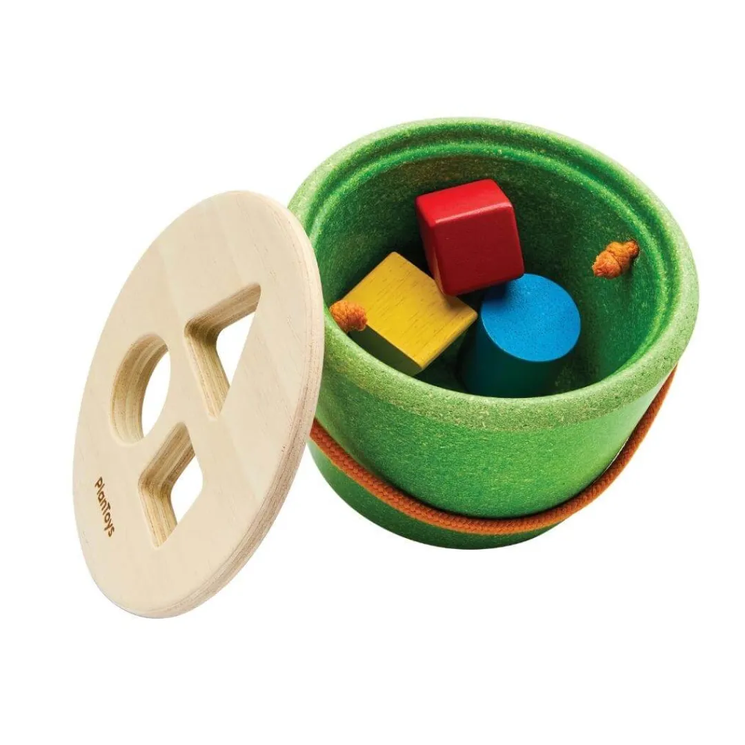 PlanToys Early Learning|Wooden Toys < Geo Shape Sorter Bucket
