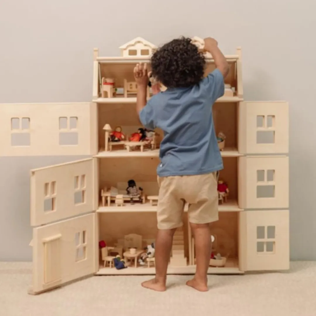 PlanToys USA Dollhouses|Wooden Toys < Grand Victorian Wooden Dollhouse