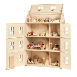 PlanToys USA Dollhouses|Wooden Toys < Grand Victorian Wooden Dollhouse