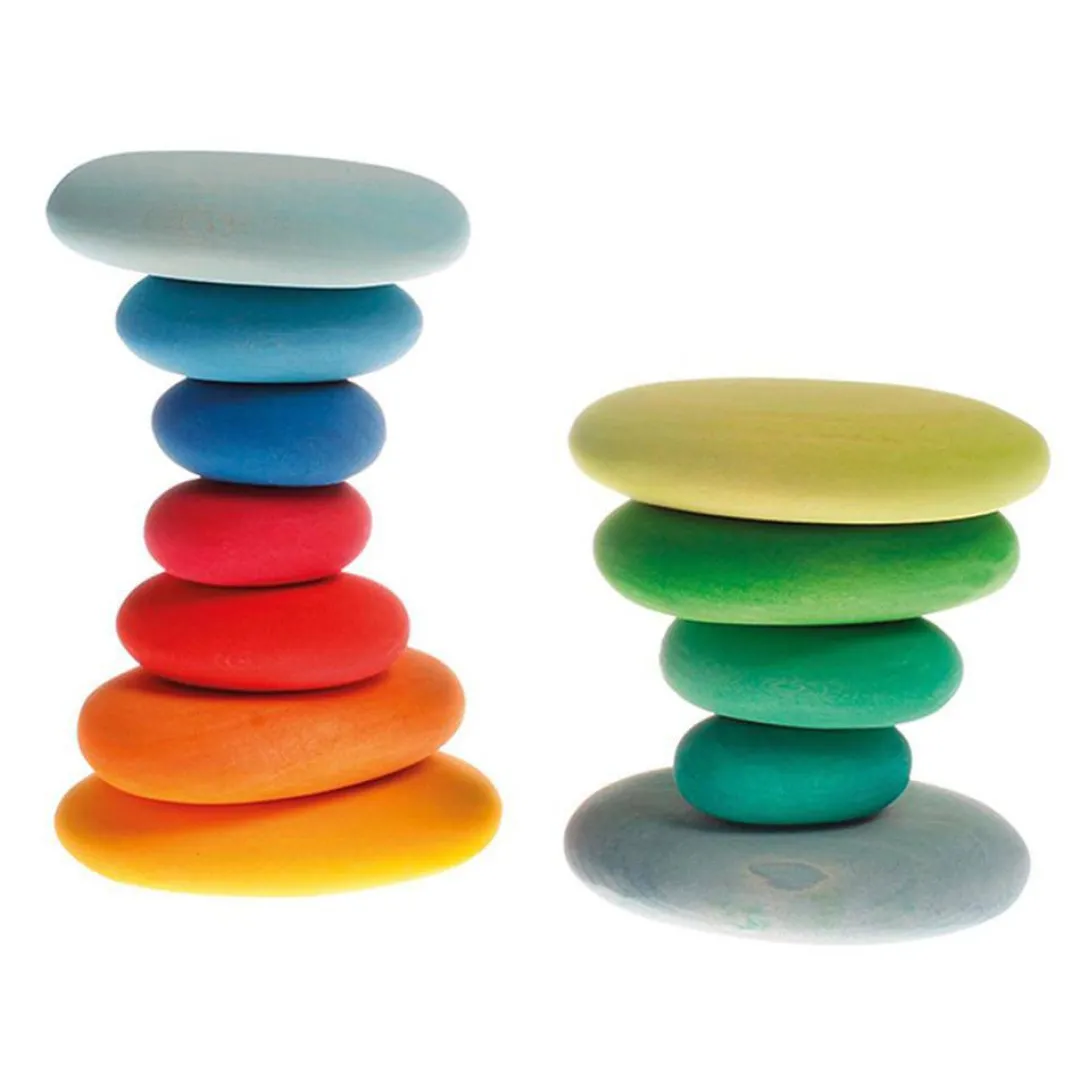 Grimm's Spiel u0026 Holz 12-24 Months|Marble & Ball Runs < Grimm's River Pebbles - Wooden Blocks Building Set