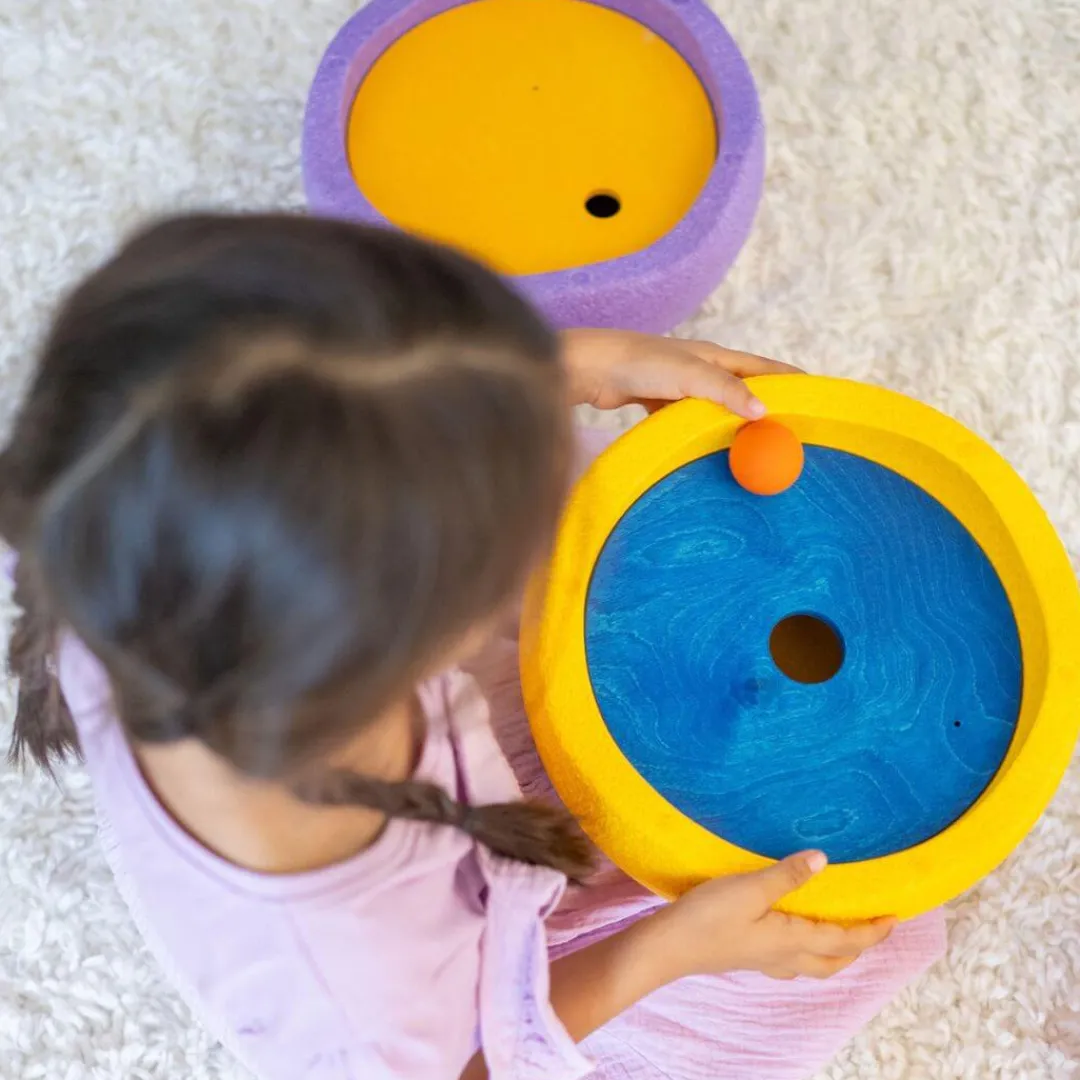 Grimm's Spiel u0026 Holz Marble & Ball Runs|Wooden Toys < Grimm's x Stapelstein Rolling Discs - Rainbow