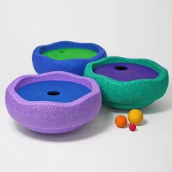 Grimm's Spiel u0026 Holz Marble & Ball Runs|Wooden Toys < Grimm's x Stapelstein Rolling Discs - Rainbow