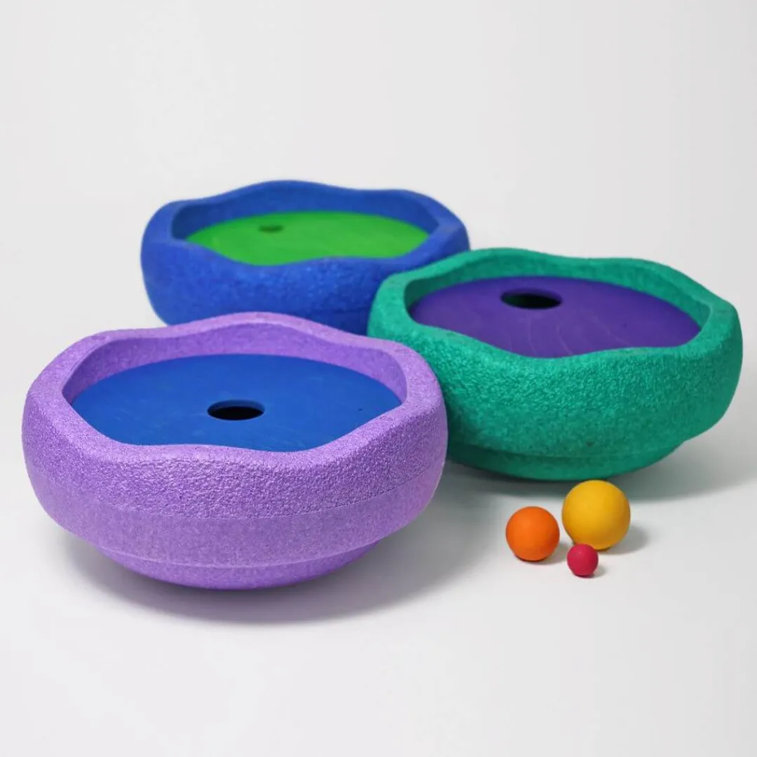 Grimm's Spiel u0026 Holz Marble & Ball Runs|Wooden Toys < Grimm's x Stapelstein Rolling Discs - Rainbow
