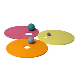 Grimm's Spiel u0026 Holz Marble & Ball Runs|Wooden Toys < Grimm's x Stapelstein Rolling Discs - Pastel