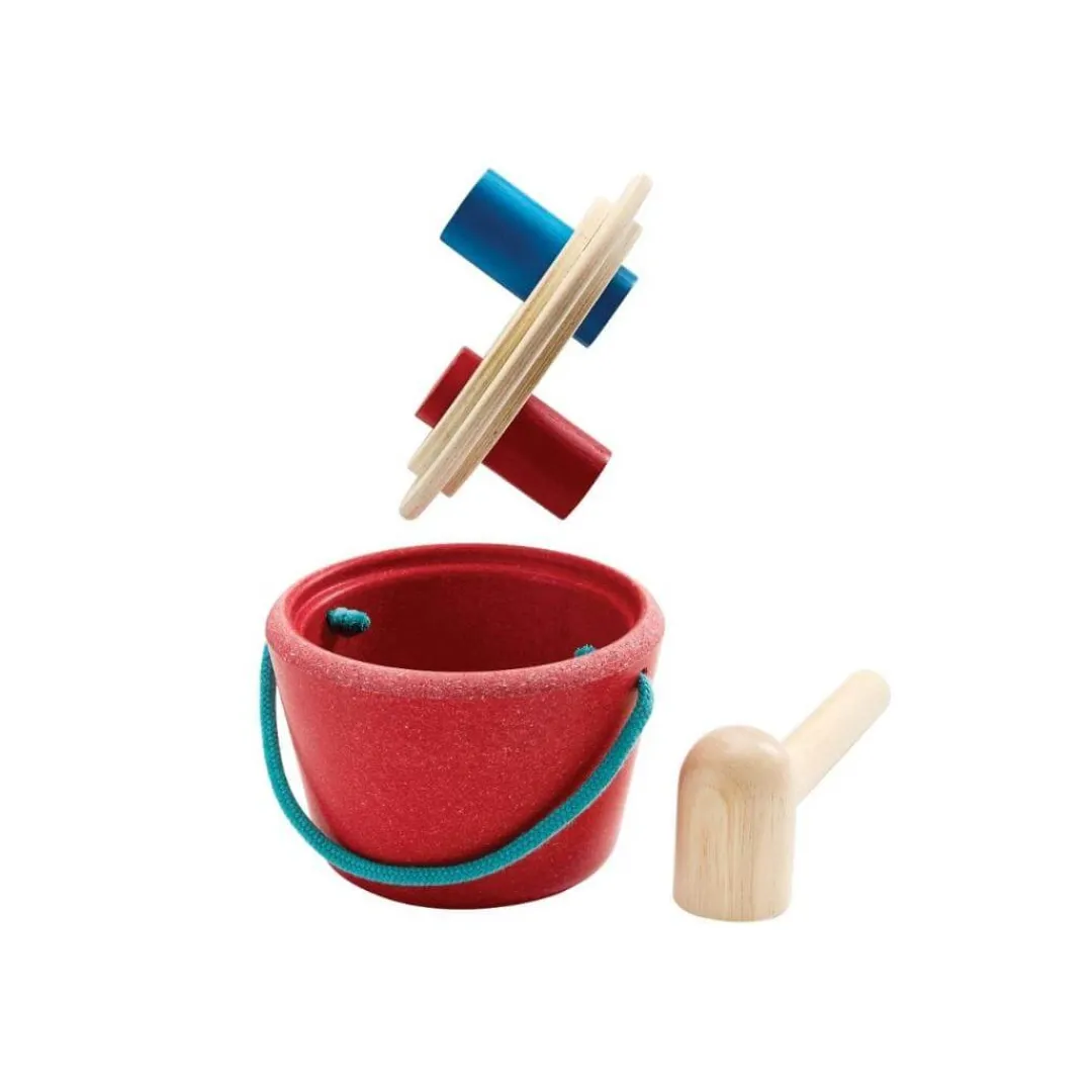 PlanToys Early Learning|Wooden Toys < Hammering Peg Bucket