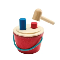 PlanToys Early Learning|Wooden Toys < Hammering Peg Bucket