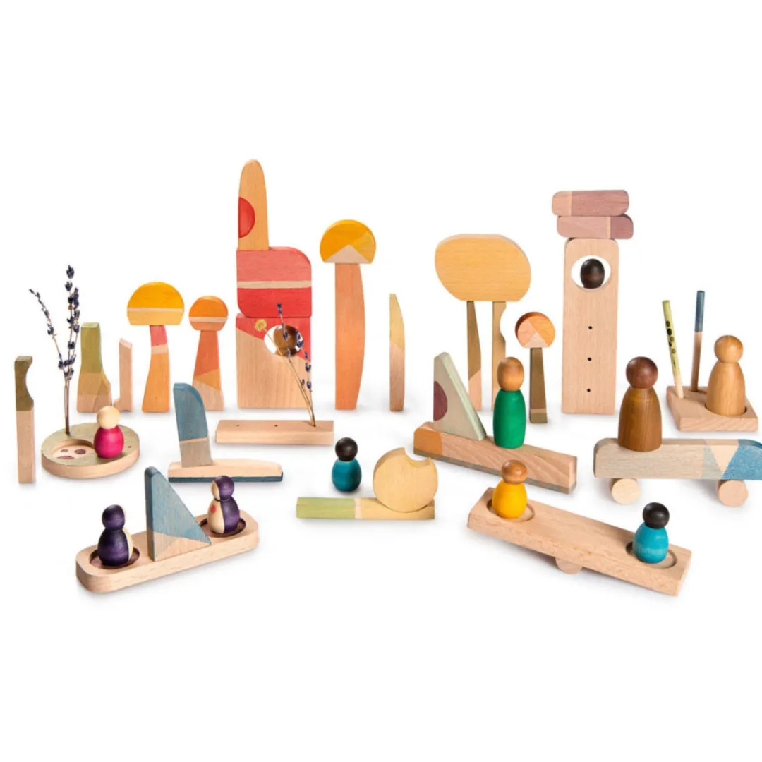 Grapat Wooden Toys|4 Years < Happy Place Play Set
