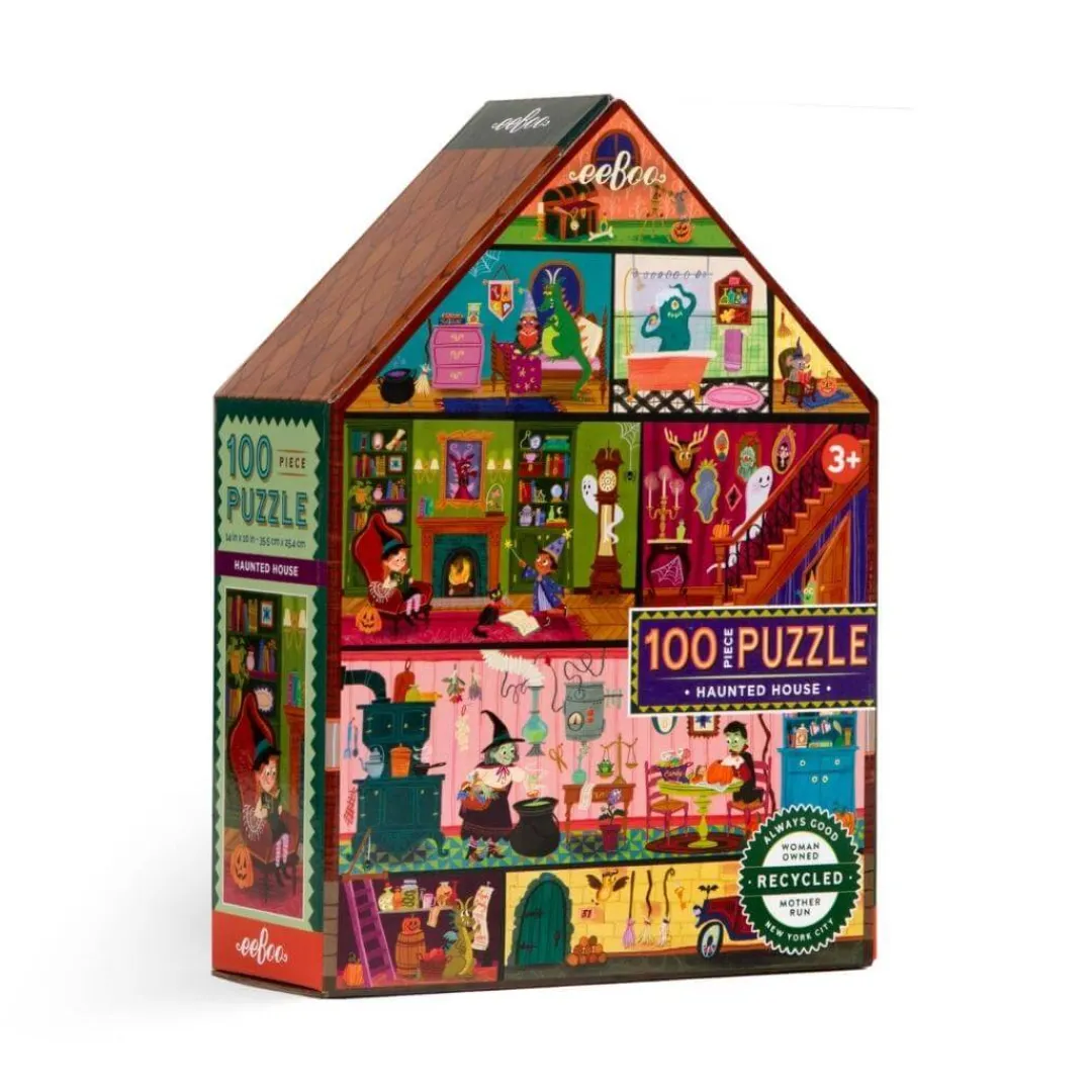 eeBoo 6 Years|5 Years < Haunted House 100 Piece Puzzle