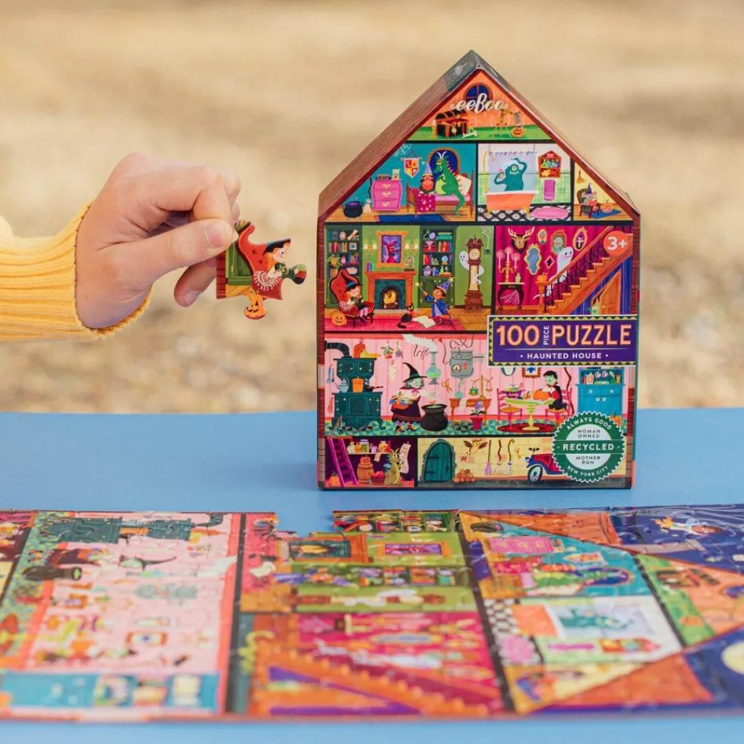 eeBoo 6 Years|5 Years < Haunted House 100 Piece Puzzle
