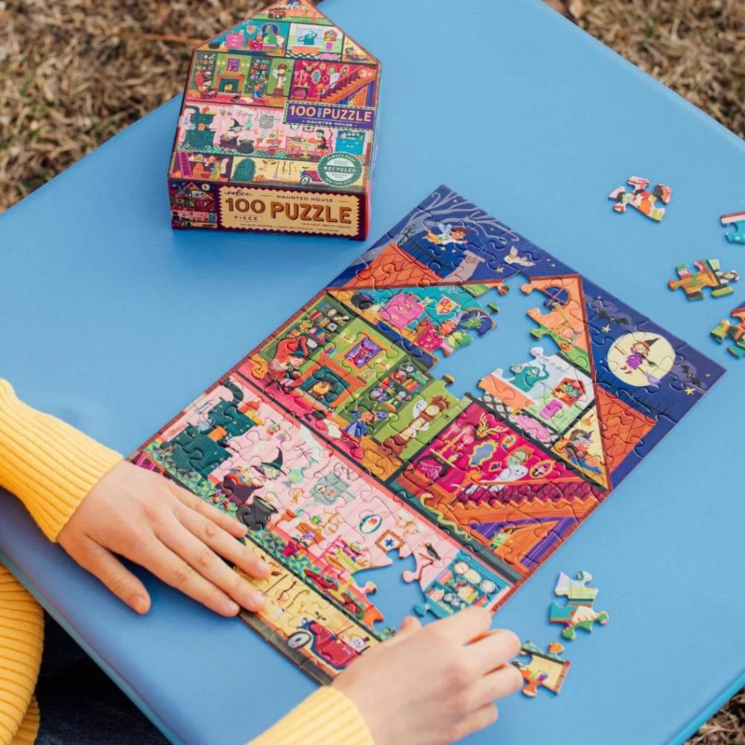 eeBoo 6 Years|5 Years < Haunted House 100 Piece Puzzle