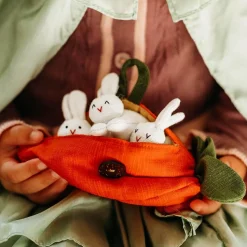 Liebman Design Imports 4 Years|3 Years < Hide-and-Seek Bunnies in Carrot Pouch
