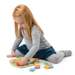 Tender Leaf Toys 12-24 Months|Wooden Toys < How Many Acorns Puzzle