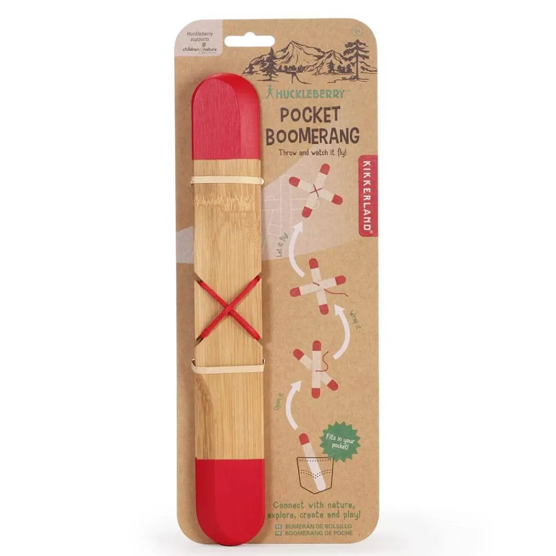 Kikkerland Design Outdoor Toys|5 Years < Huckleberry Pocket Boomerang