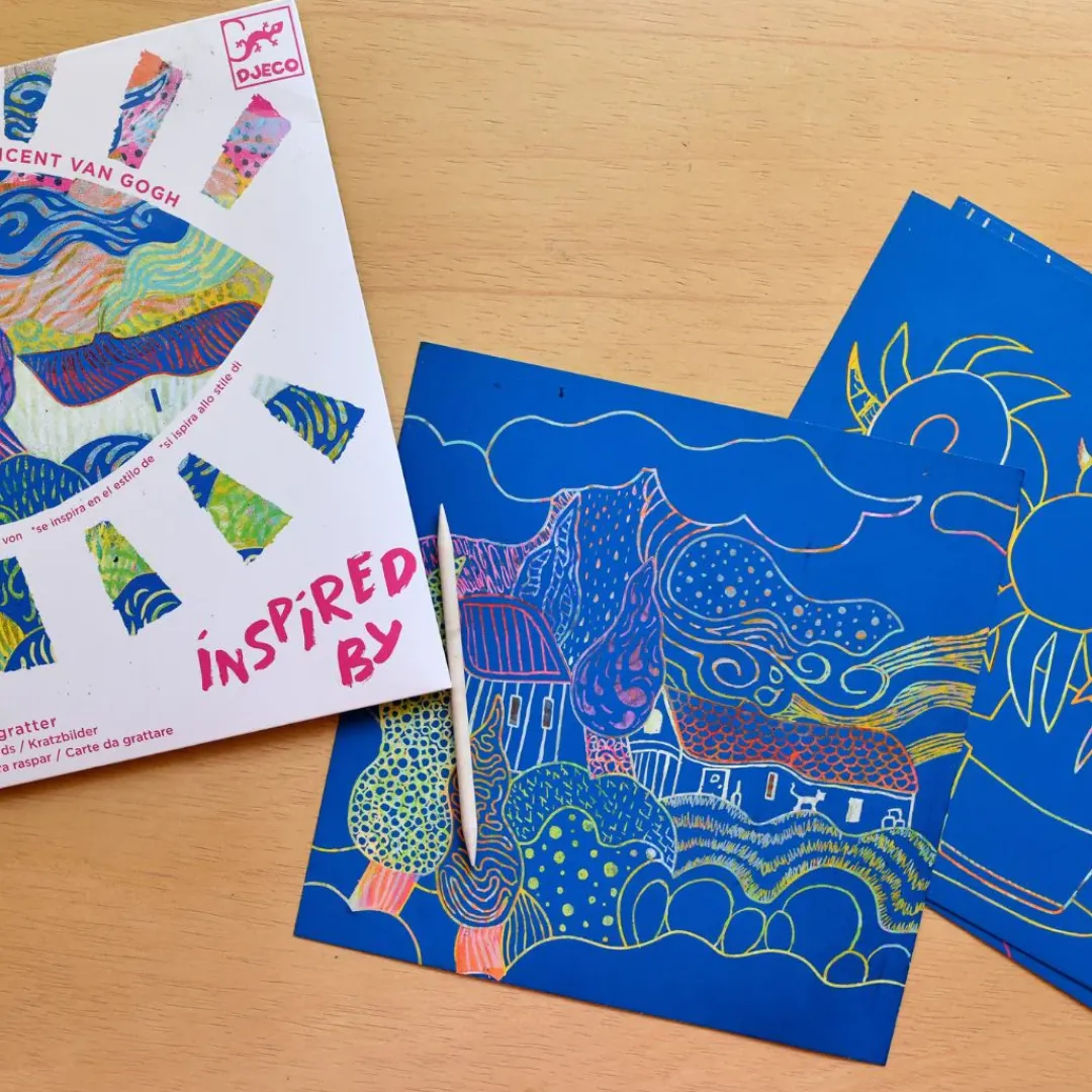 Djeco 5 Years|7+ Years < Inspired by Van Gogh Scratch Kit