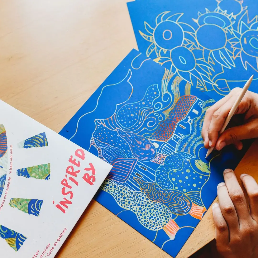 Djeco 5 Years|7+ Years < Inspired by Van Gogh Scratch Kit