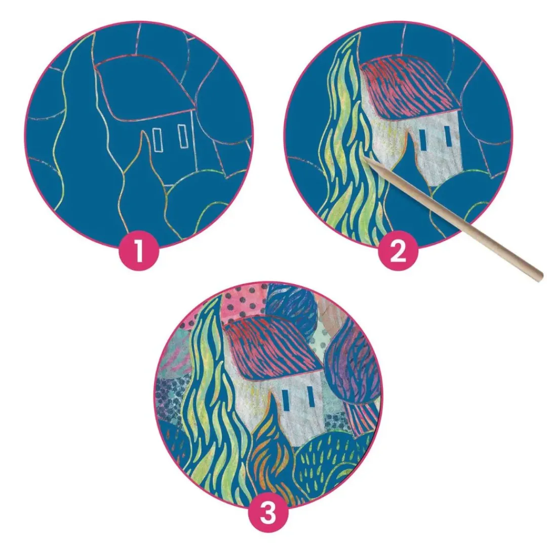 Djeco 5 Years|7+ Years < Inspired by Van Gogh Scratch Kit