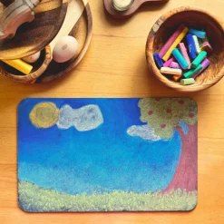 Mercurius 4 Years|3 Years < Kids Chalkboard & Eraser Set with Chalk
