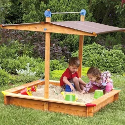 TDI Outdoor Toys|Wooden Toys < Kids Wooden Sandbox with Cover