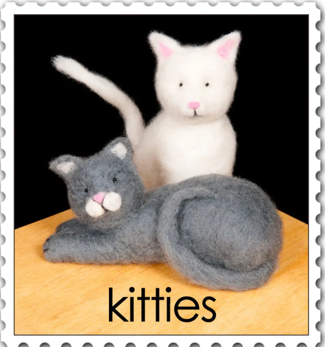 Woolpets Other Crafts|Handwork < Kitties Needle Felting Kit