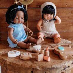 Miniland Dolls|4 Years < Knit Doll Outfit - 15" Dress & Headband