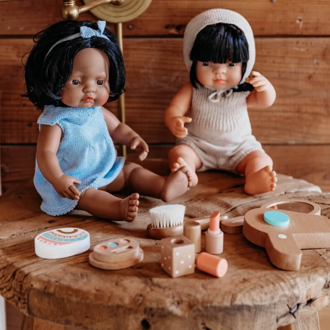Miniland Dolls|4 Years < Knit Doll Outfit - 15" Dress & Headband