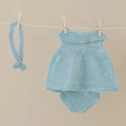 Miniland Dolls|4 Years < Knit Doll Outfit - 15" Dress & Headband