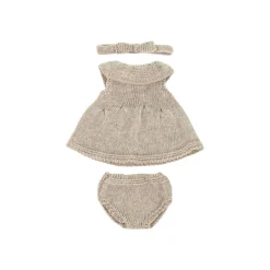 Miniland Dolls|4 Years < Knit Doll Outfit - 12" Dress & Headband