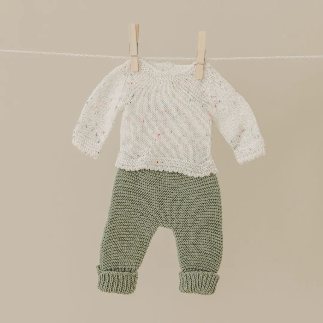 Miniland Dolls|4 Years < Knit Doll Sweater and Pant Set - 12"