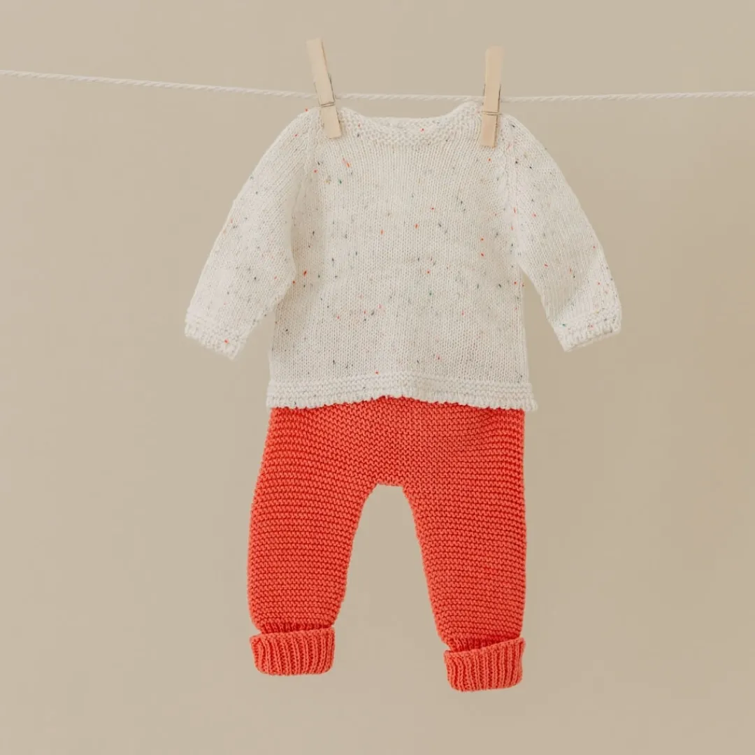 Miniland Dolls|4 Years < Knit Doll Sweater & Pants Set - 15"