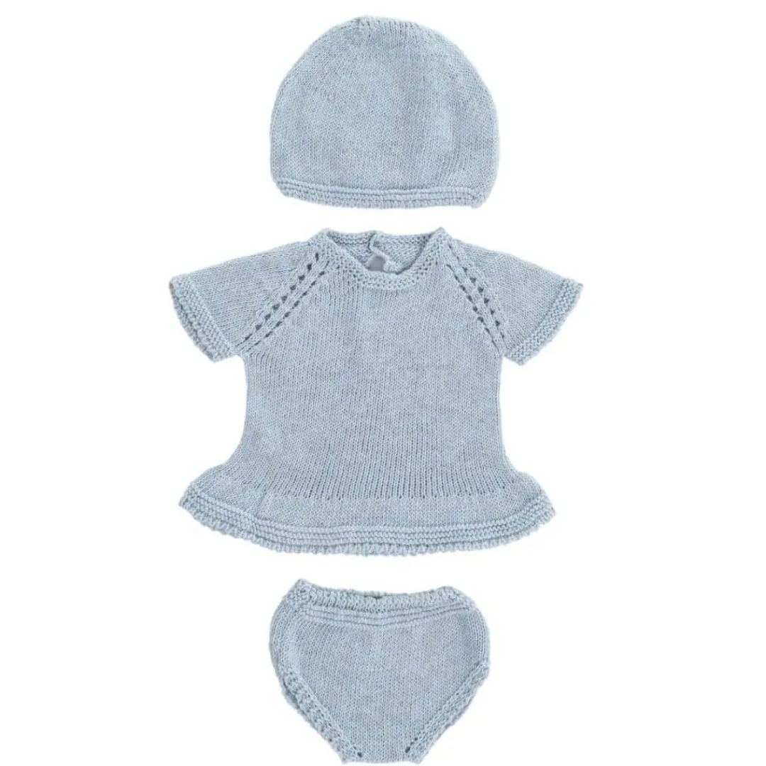 Miniland 4 Years|3 Years < Knitted Doll Outfit - 15'' Dress & Hat