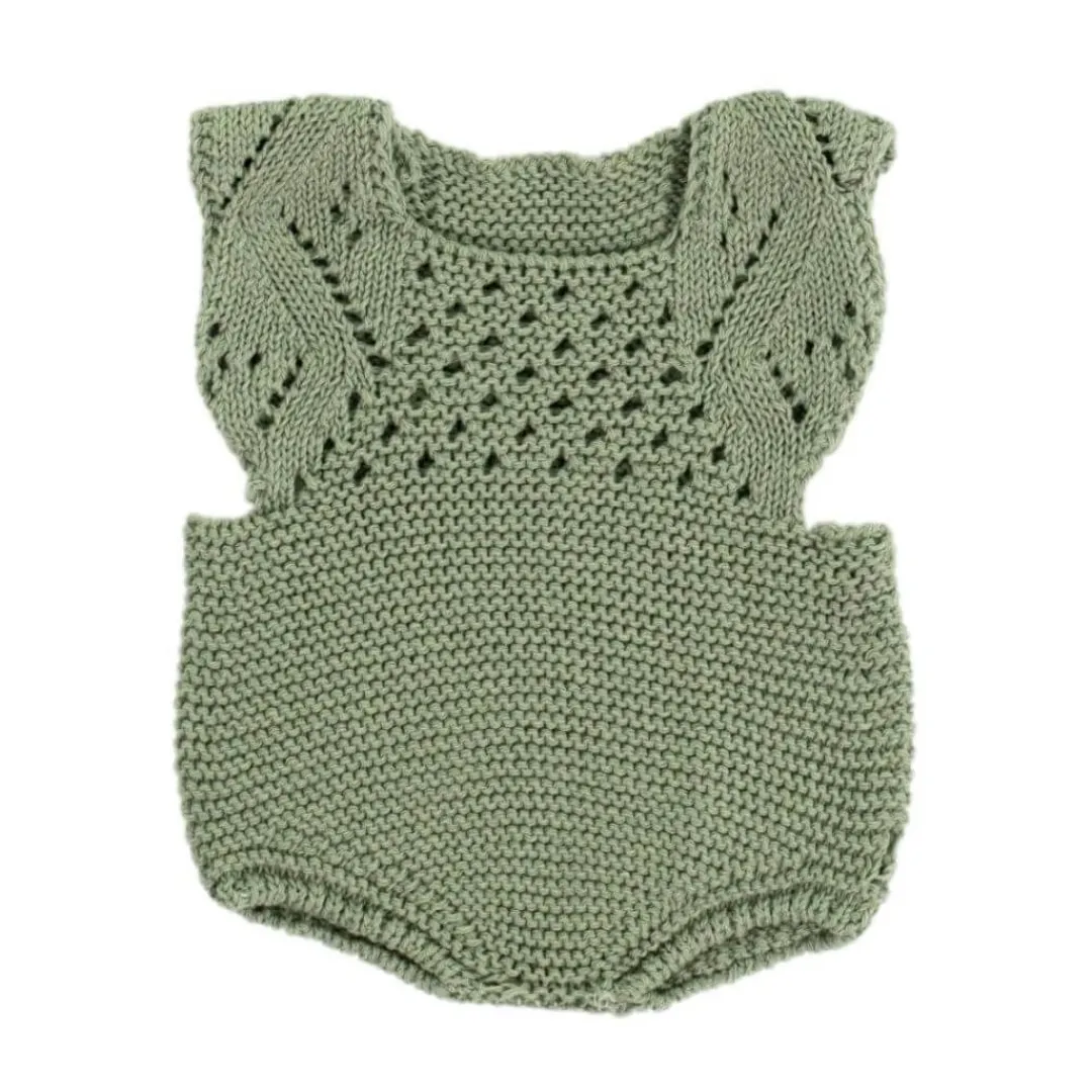 Miniland 4 Years|3 Years < Knitted Romper & Bonnet Doll Outfit - 15"