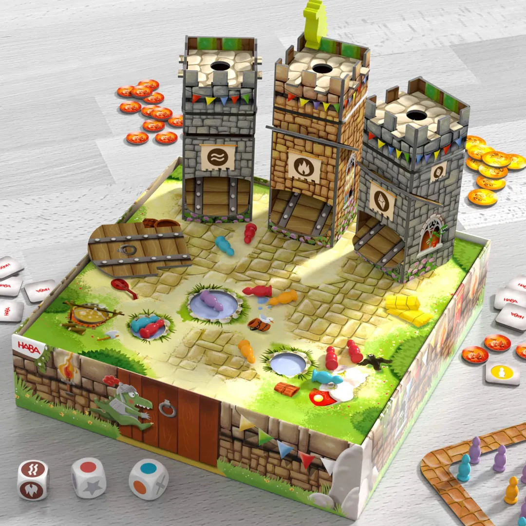 HABA Games|4 Years < Knuckling Knights and the Big Dragon Spectacle