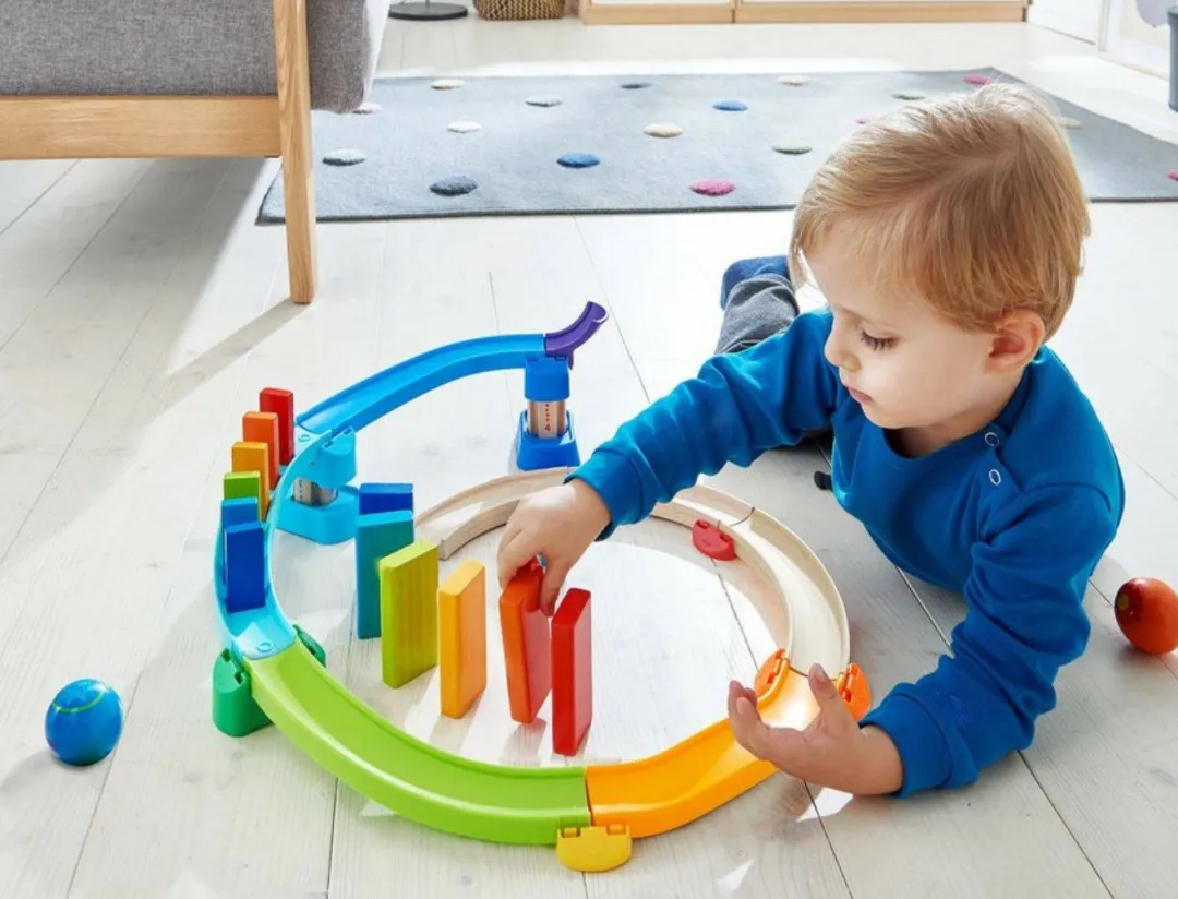 HABA Marble & Ball Runs|Wooden Toys < Kullerbu Kringel Domino Play Track Set