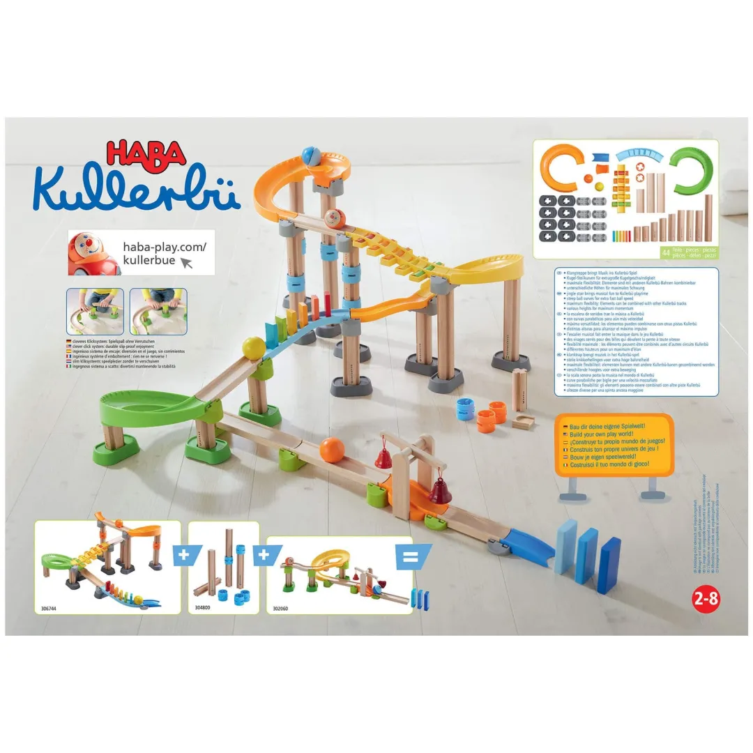 HABA Marble & Ball Runs|Wooden Toys < Kullerbu Melody Dominoes Set