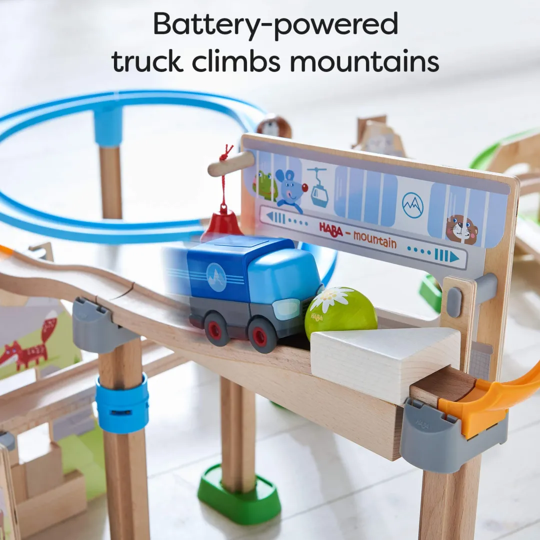 HABA Marble & Ball Runs|Wooden Toys < Kullerbu Mountain Adventure Track Set