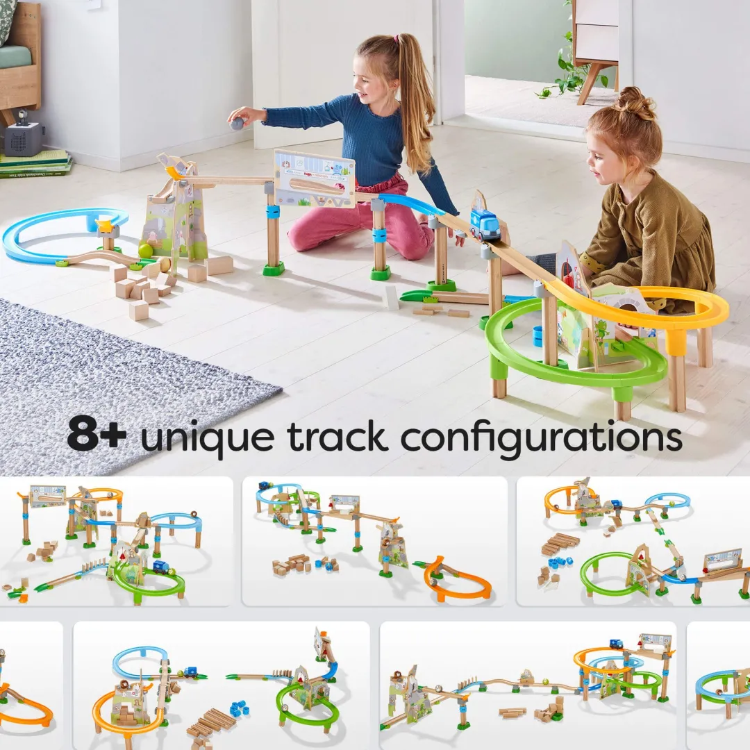 HABA Marble & Ball Runs|Wooden Toys < Kullerbu Mountain Adventure Track Set