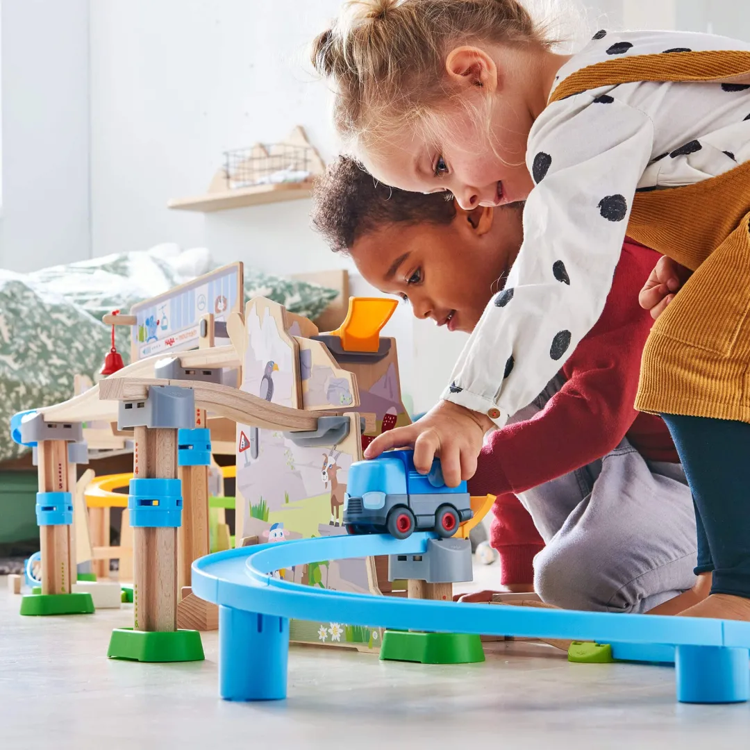 HABA Marble & Ball Runs|Wooden Toys < Kullerbu Mountain Adventure Track Set
