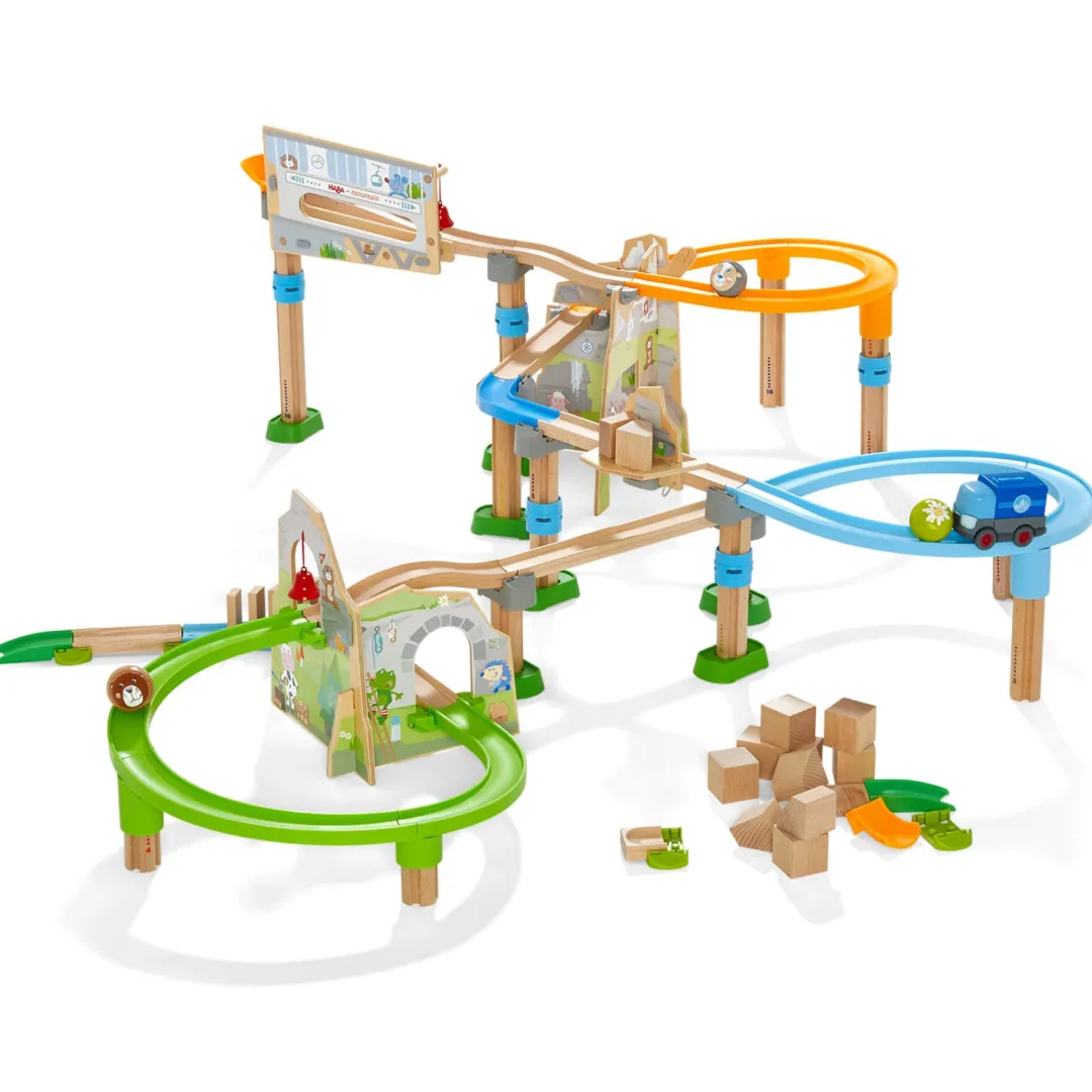HABA Marble & Ball Runs|Wooden Toys < Kullerbu Mountain Adventure Track Set