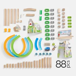 HABA Marble & Ball Runs|Wooden Toys < Kullerbu Mountain Adventure Track Set